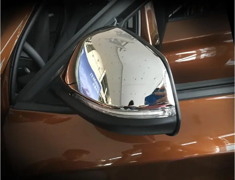 За BMW X1 F48 2016 2017 Огледало/Материал ABS Хромирана пластмаса Вратата на Огледалото за Обратно виждане Капак Капак Завърши 2 бр