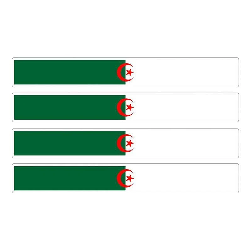 Горещи 4 бр. Патриотични Етикети Флаг Ленти Винил PVC 13 см Х 1.7 см Автомобил Мотоциклет Отразяваща Тунинг Албания Автомобили Стикер