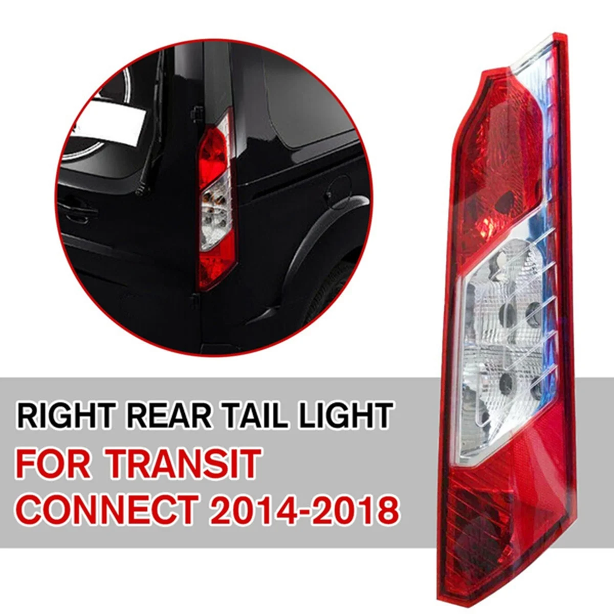 За Ford Transit Connect MK2 Ван 2014-2021 Задна светлина кола Без светлини DT11-13404-AC 1908967 RH Страна Изображение 3 