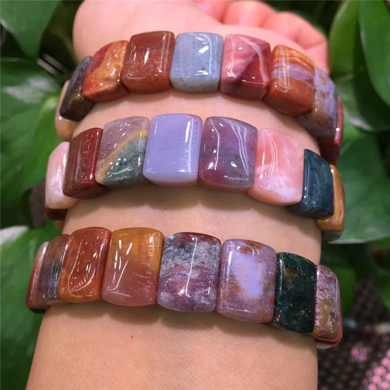 Цветни лечебните камъни гривна от естествен гривна изящни бижута за жени за фестивала подарък на едро
