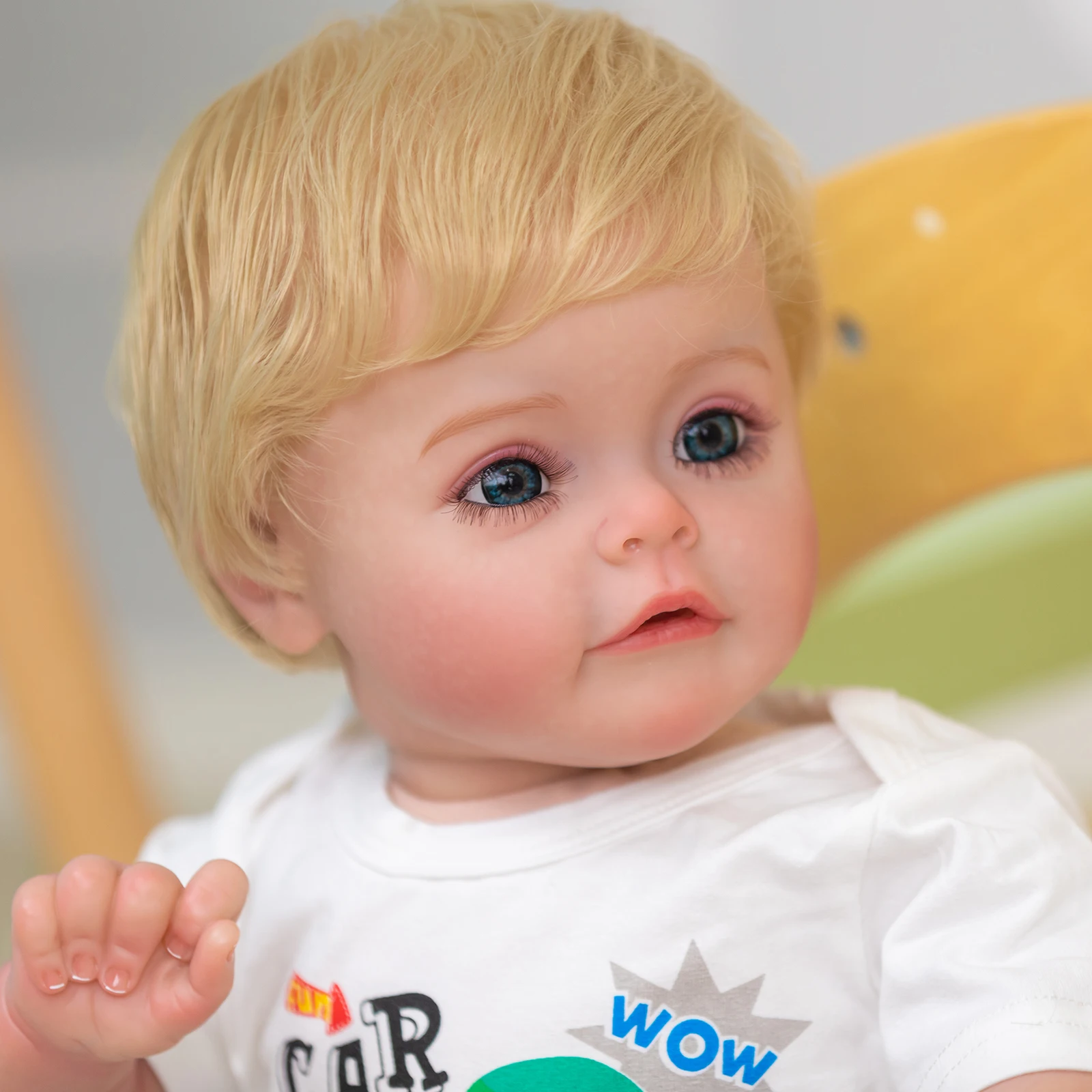 Възраждане кукла моделиране момче 3 месеца ръчно изработени 3D видими вени на кожата Изображение 2 