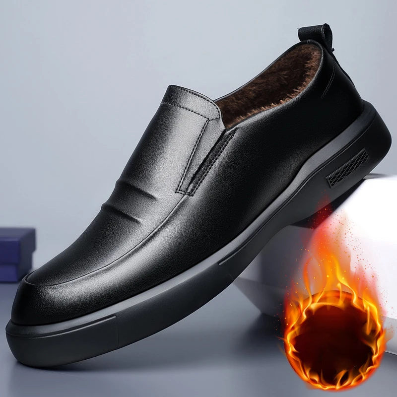 Мъжки обувки 2022, Пролетно-лятна Нова мъжки обувки, Кожени обувки, ежедневни модерен бизнес универсална кожена обувки, мъжки обувки