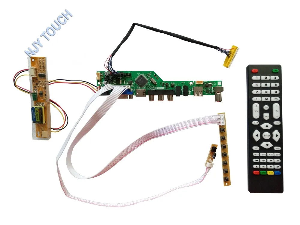 Комплект платка контролер, HDMI, USB, AV VGA ATV LCD панел B141EW01 B141EW02 1280x800