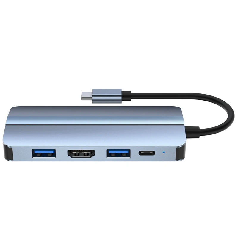 9 В 1 C USB HUB С 3.0 USB Адаптер Type C Зарядно устройство За Преносим Компютър Hub PD Бързо Зареждане на USB Сплитер Данни