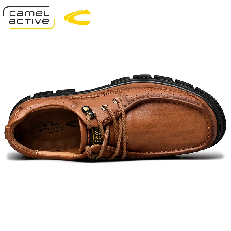 Camel Active/ Нова Мъжки обувки за инструменти, Есенна Кожени обувки Geunine, мъжки Тенденция Модни Градинска Ежедневни мъжки обувки Изображение 3 