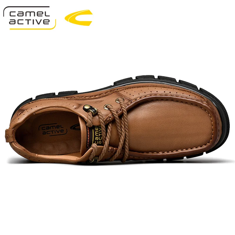 Camel Active/ Нова Мъжки обувки за инструменти, Есенна Кожени обувки Geunine, мъжки Тенденция Модни Градинска Ежедневни мъжки обувки Изображение 5 