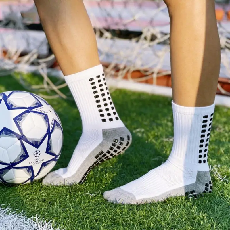 Мини Футболни Чорапи Мъжки Футболни Чорапи С Гърчове, Сгъстено абсорбиращи Потта Спортни Чорапи Calcetas Antideslizantes De Futbol