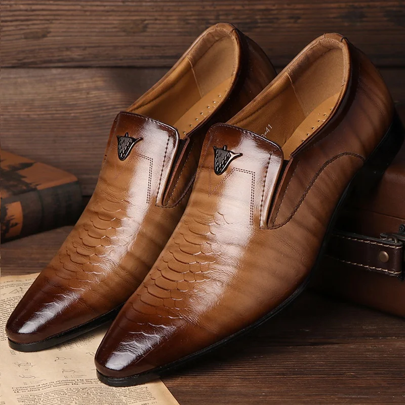 Мъжки модел обувки в стил ретро, ежедневни Удобни нескользящая обувки с остри пръсти, обувки-Oxfords, мъжки обувки за сватба, Zapatos De Hombre