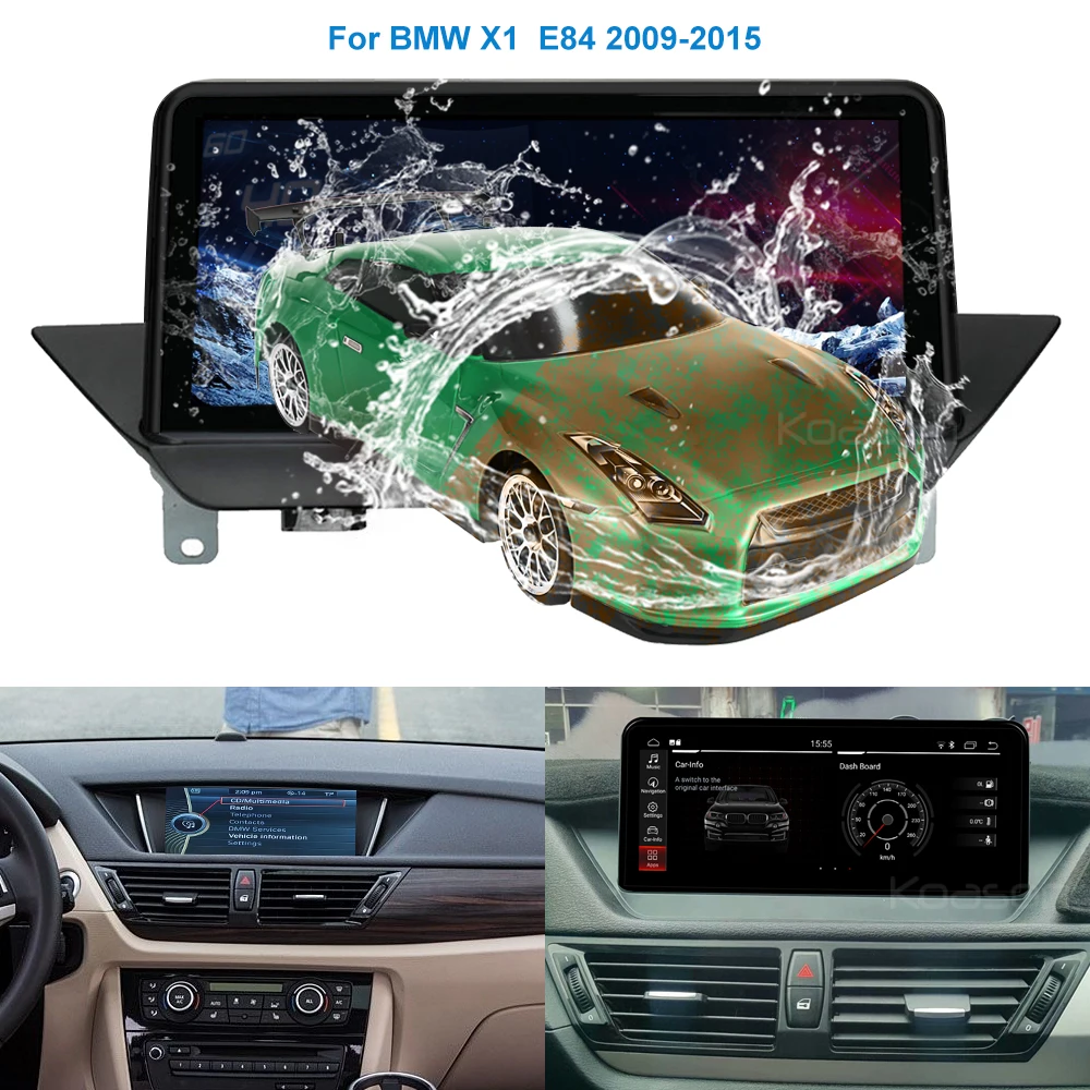 Koason 10,25-инчов сензорен екран и Android ID7 Авто Радио Мултимедиен Плеър За BMW X1 E84 (2009-2015) CIC GPS Навигация Мултимедия