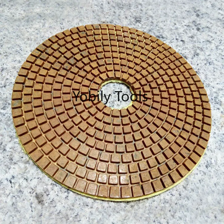 актуално частици метал злато 150mm 6 инча полируя, подравнява бетона пода и стените, подложка за полиране на стъклени и керамични плочки