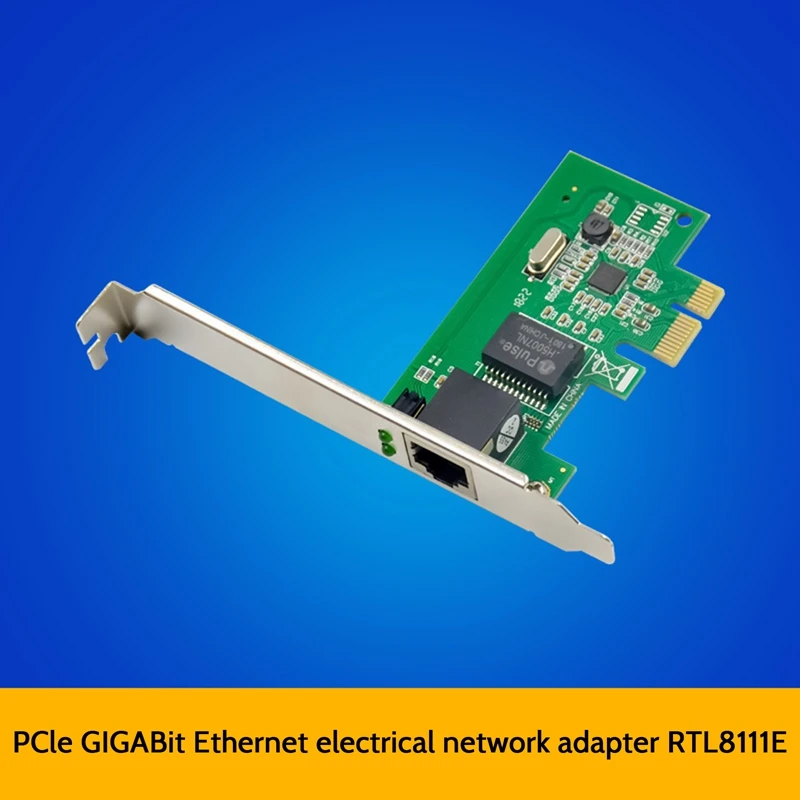 PCIE X RJ-45 Однопортовая Гигабитная Мрежова карта Ethernet RTL8111E с Чип 1000 М Однопортовая Мрежова карта