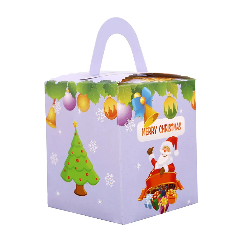 20pcs Нова Коледна Кутия Ябълки Коледен Подарък Кутия шоколадови Бонбони Креативна Мультяшная Квадратна Опаковка Кутии За Подаръци