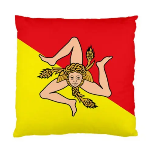 Гореща Сицилия Сицилиански Флаг Декоративна Калъфка Калъфка Съвременната Мода Флаг Възглавнички На Седалките Начало Декор Подаръци