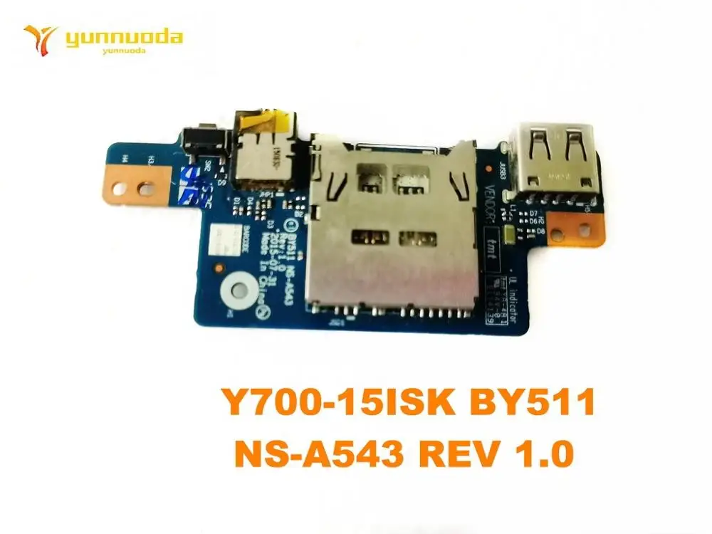 Оригиналът е за Lenovo 700-15ISK USB такса Аудио Y700-15ISK BY511 NS-A543 REV 1.0 тестван добро безплатна доставка