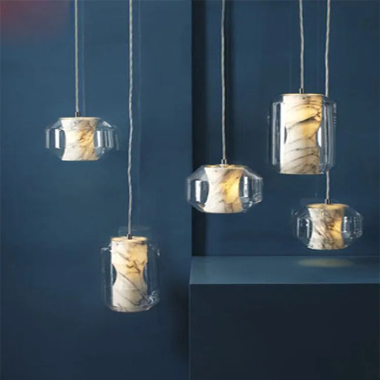 ретро кристална стъклена топка лампа suspendu led light модерна led полилей, cocina accesorio лампа за баня