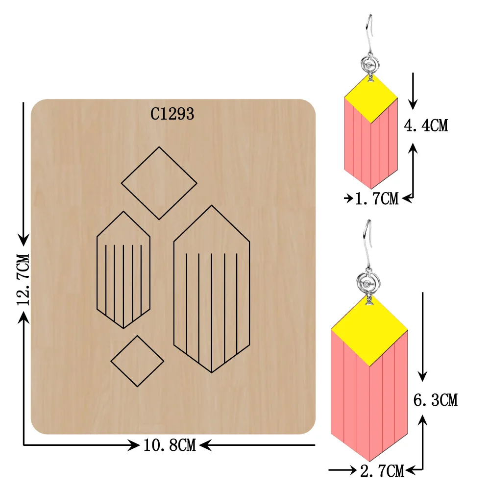 Нови висящи Дървени печати за Scrapbooking C-1293 За рязане на няколко размера