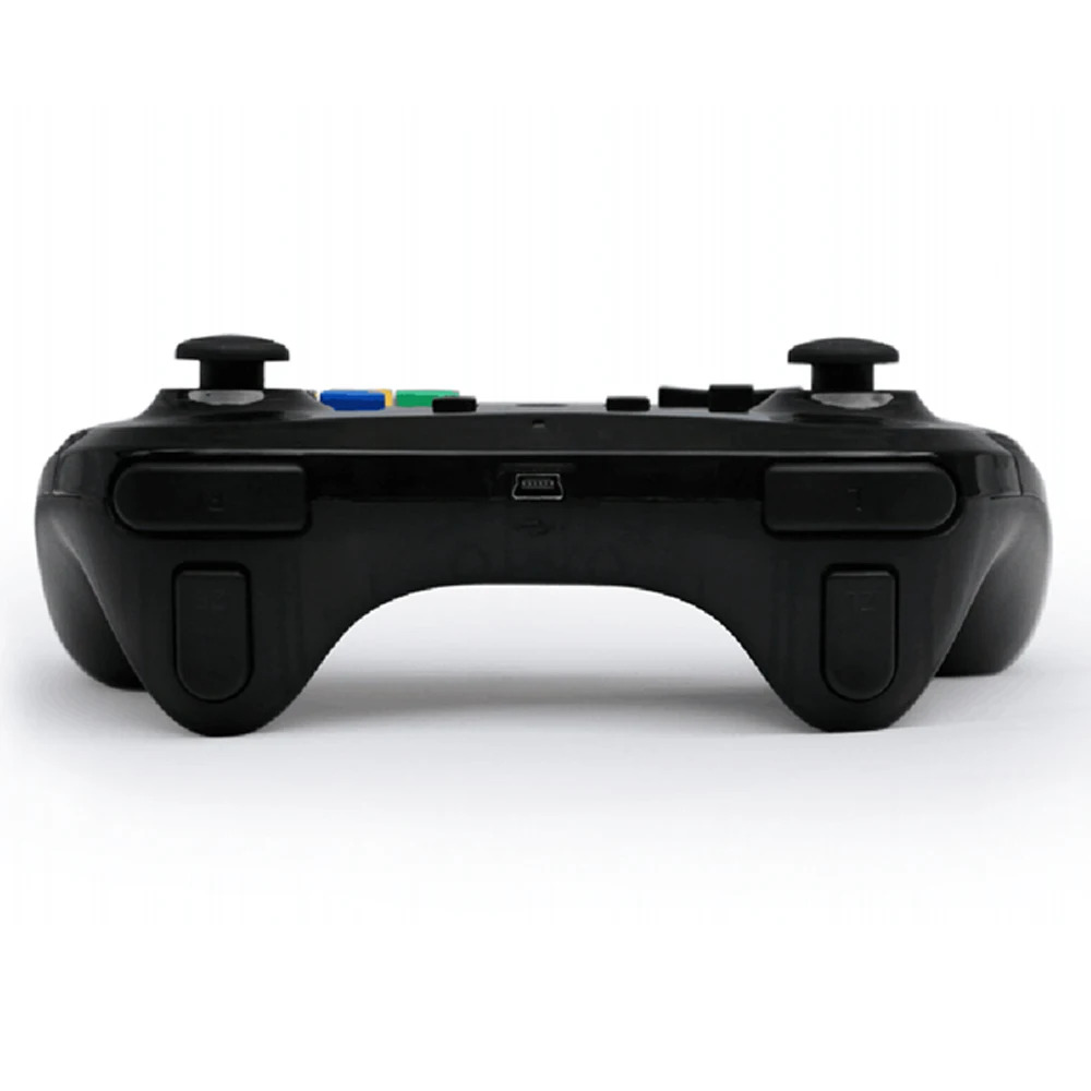 За W-i-i-U безжичен геймпад контролер Pro дръжка джойстик с подсветка с кабел за пренос на данни прозрачен черен цвят Изображение 5 