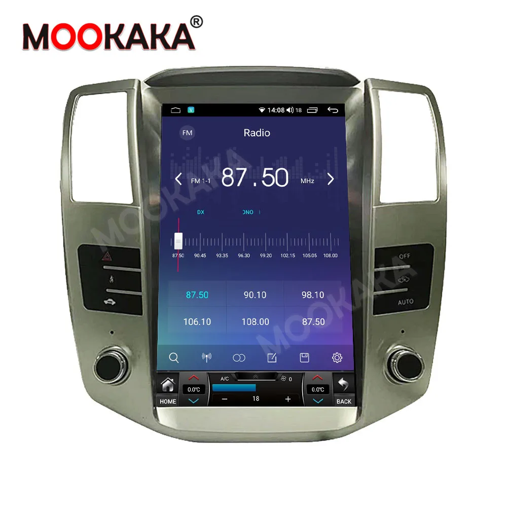 За LEXUS RX Авто Мултимедиен Плейър Стерео Аудио Радио авторадио Android GPS Екрана на Главното устройство Изображение 3 