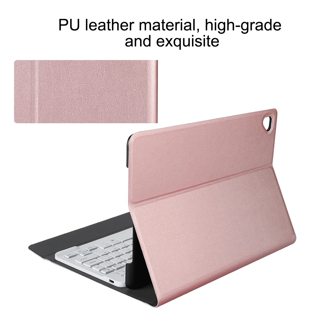 Клавиатура с Bluetooth кожен калъф за iPad / iPad Air / Air2 / Pro 9,7 инча (розово злато) Изображение 1 