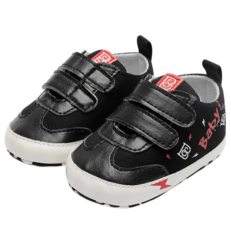 Обувки За Малки Момчета и Момичета, Модни Детски Обувки За Бебета, Обувки за бебета От Изкуствена Кожа с букви, Първите Проходилка Изображение 2 