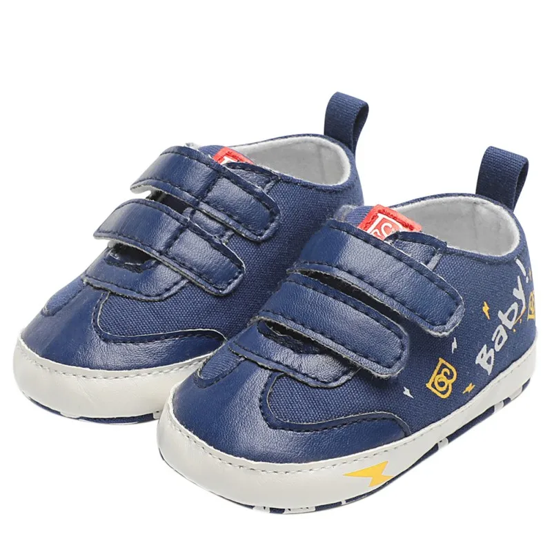 Обувки За Малки Момчета и Момичета, Модни Детски Обувки За Бебета, Обувки за бебета От Изкуствена Кожа с букви, Първите Проходилка Изображение 3 