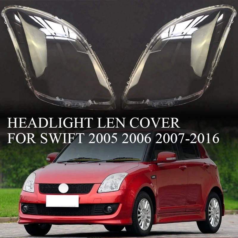 2 бр., Капак на обектива фаровете на колата, Прозрачна Обвивка фарове За Suzuki Swift 2005-2016, дясно и ляво Изображение 4 