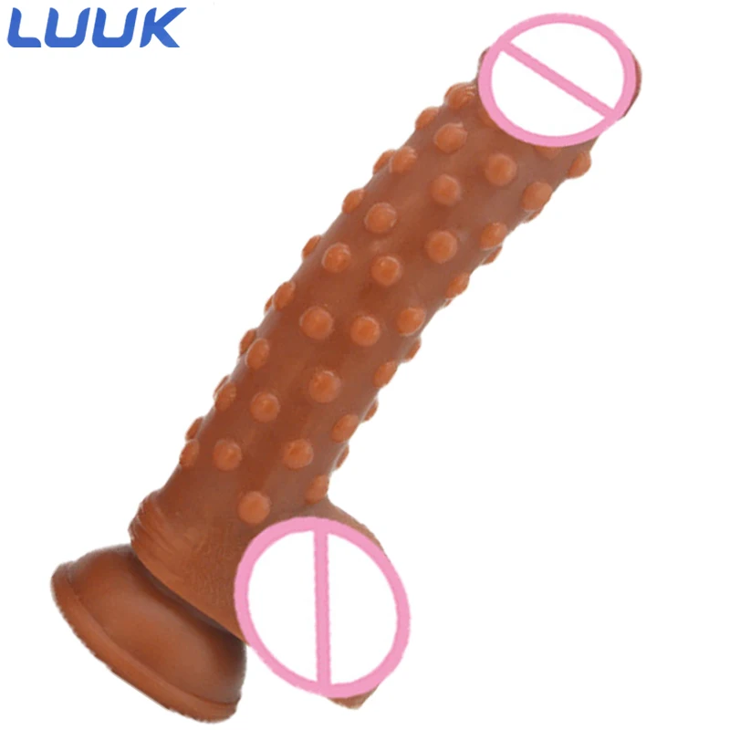 LUUK Suction Black Dildo Anal Plug Ѕсекс играчки за жени Sex Shop Flexible Dick Woman Men Лъжливи Penis Anus Massage Dildo