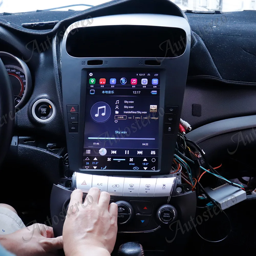 Android 10,0 Екран в Стила на Тесла За Fiat Freemont За Dodge Journey Автомобилен GPS Навигатор Главното Устройство Мултимедиен DSP Плейър Авто Радио