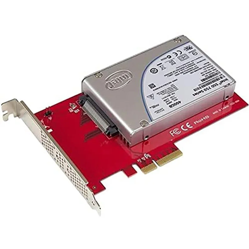 СФФ-8639 PCIe адаптер PCI-E твърд диск U. 2 с преобразуването на карти 4000 Mbps U. 2 в PCIe адаптер, PCIe X4 - за 2,5 U. 2 NVMe SSD  Изображение 2 