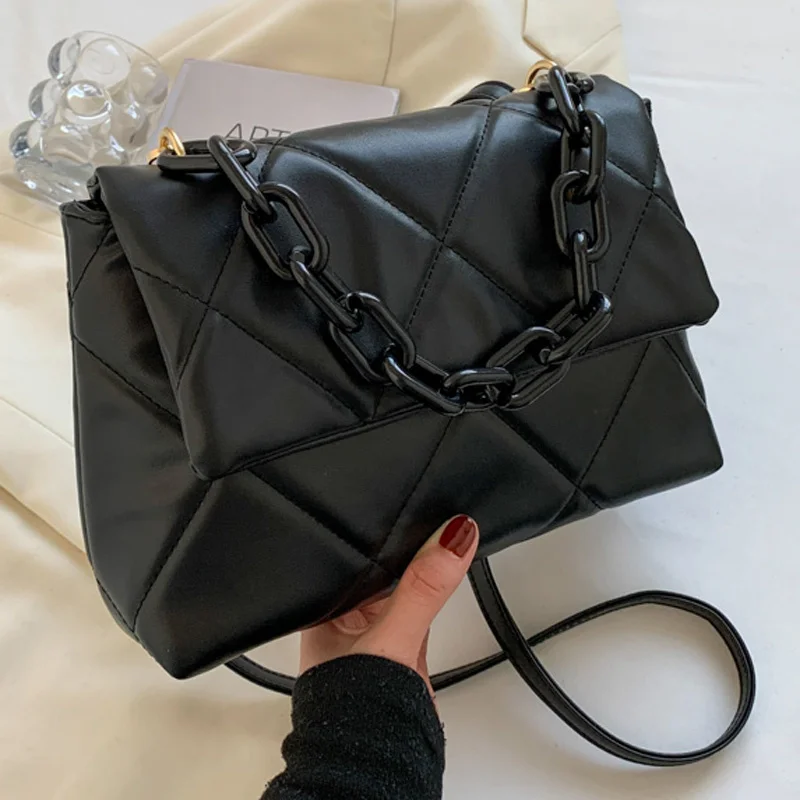 Мека дамска чанта от изкуствена кожа, флип-надолу чанта с бродерия с конци, луксозна марка, тенденция
