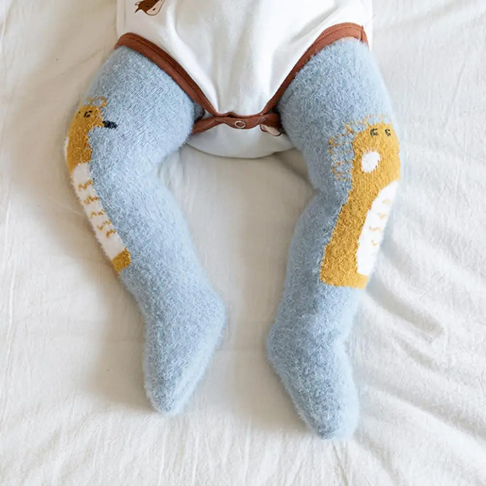 Нескользящие детски Зимни Чорапи от смесовой плат с анимационни модел, устойчиви на избледняване, за зимата
