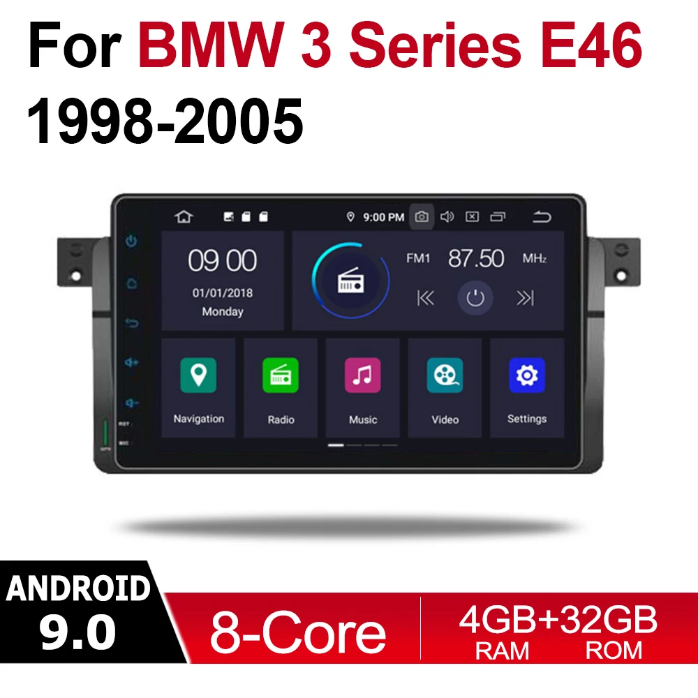 За BMW Серия 3 E46 1998 1999 2000 2001 2002 2004 2005 2006 Android Автомобилен Мултимедиен плейър GPS Навигация Авторадио Youch Екран