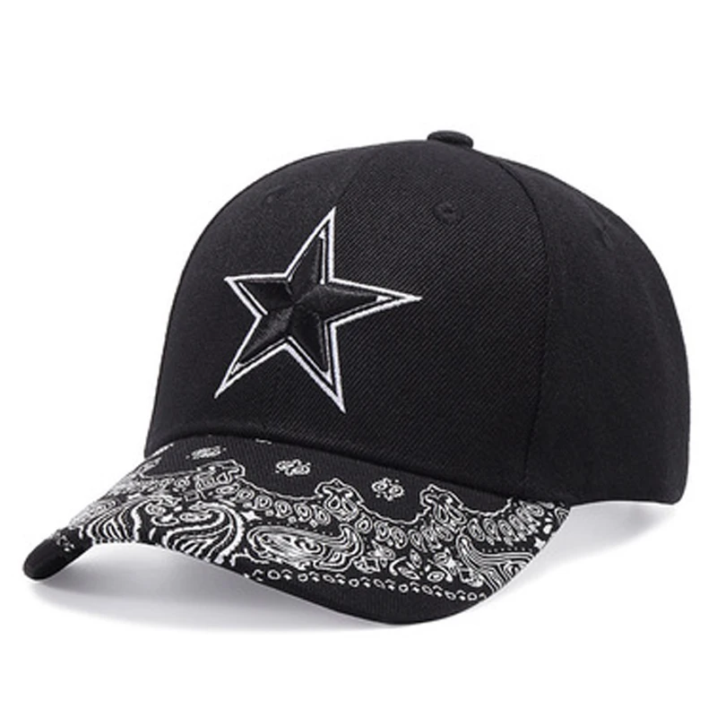 Бейзболна шапка със звезди, мъжка бейзболна шапка, регулируем бейзболна шапка в стил хип-хоп, Модерен универсален дамски бейзболна шапка Изображение 0 